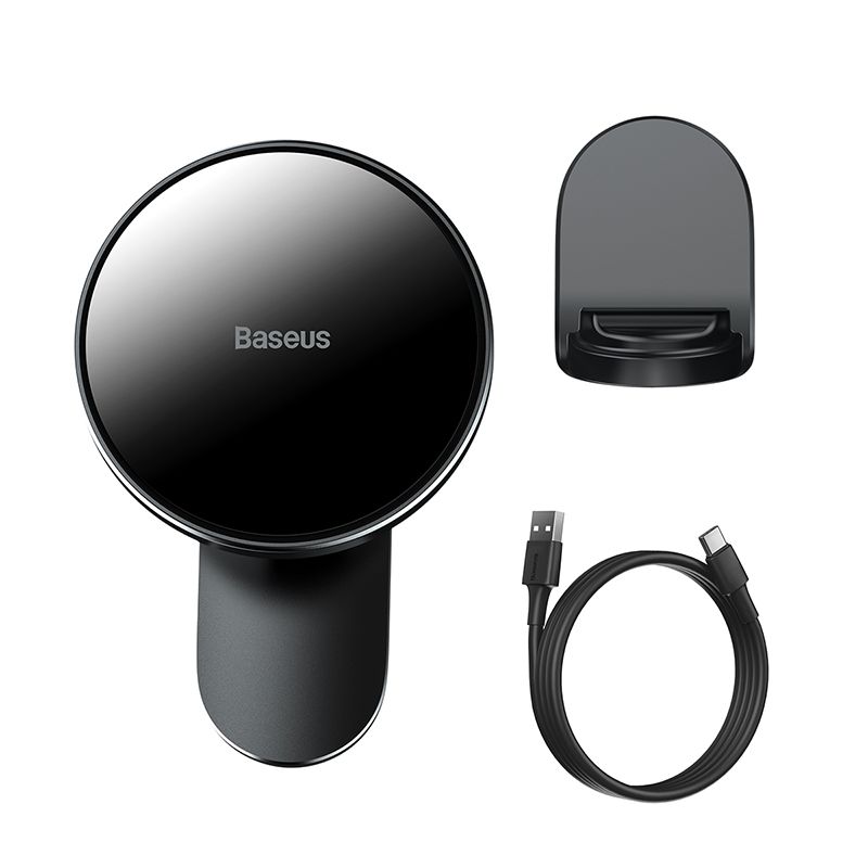 Автотримач із бездротовою зарядкою Baseus Big Energy Car Mount Wireless Charger (WXJN-01)