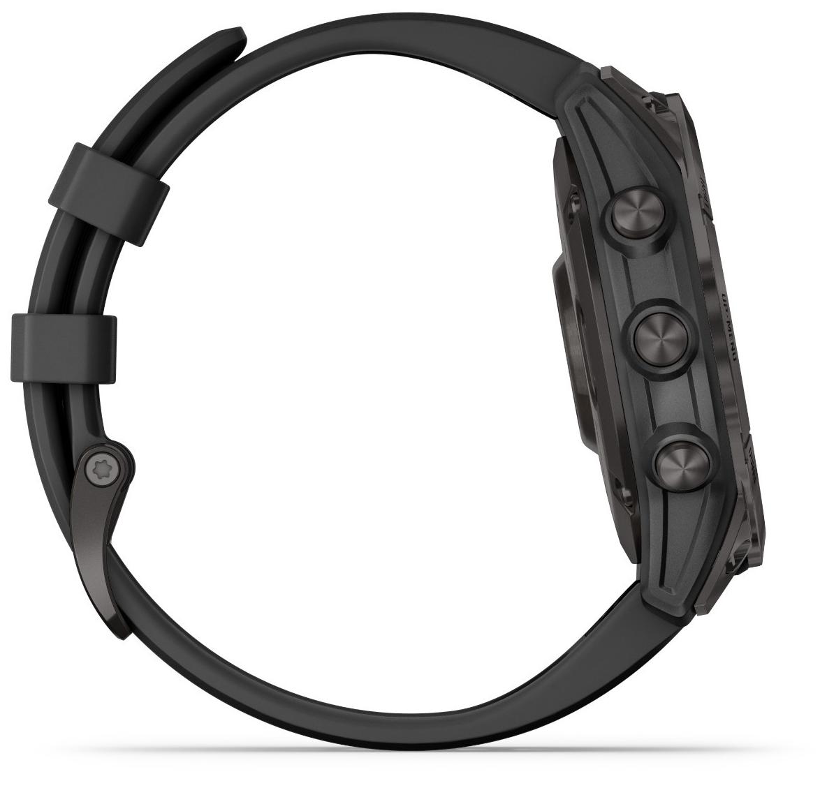 Смарт-годинник Garmin Epix (Gen 2) Sapphire Edition 47mm Black Titanium with Black Band (010-02582-10/11)