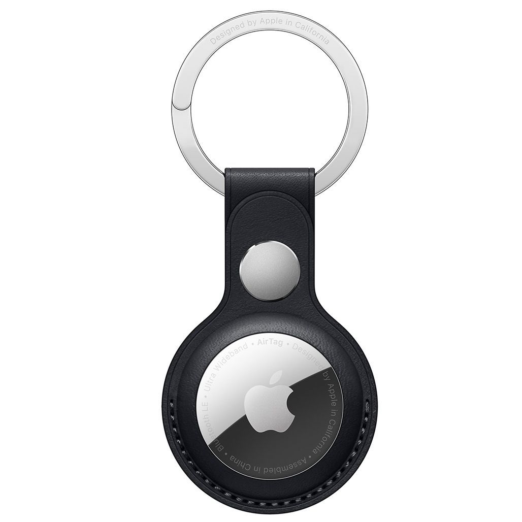 

Чехол для Apple AirTag - Leather Key Ring (Black) HC