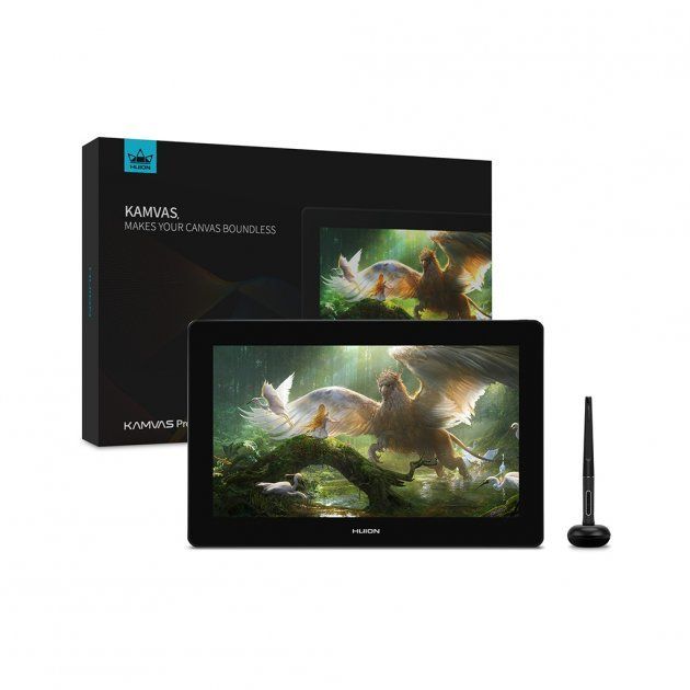 Графічний монітор-планшет Huion Kamvas Pro 16 4K + рукавичка (GT1561)