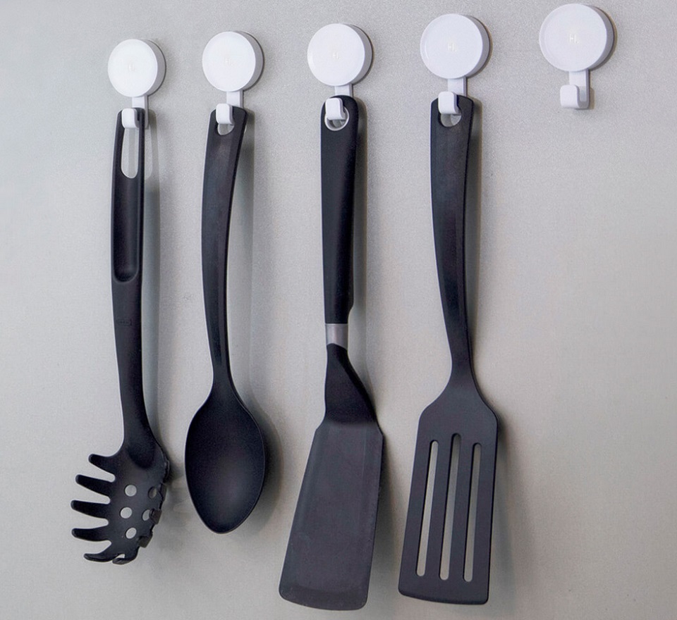 Набор настенных крючков Happy Life Small Hook White 6 pcs set кухонные принадлежности