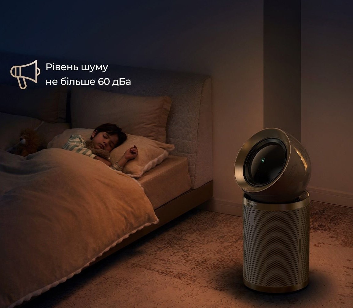 Тиха робота очищувача повітря Dreame PM20