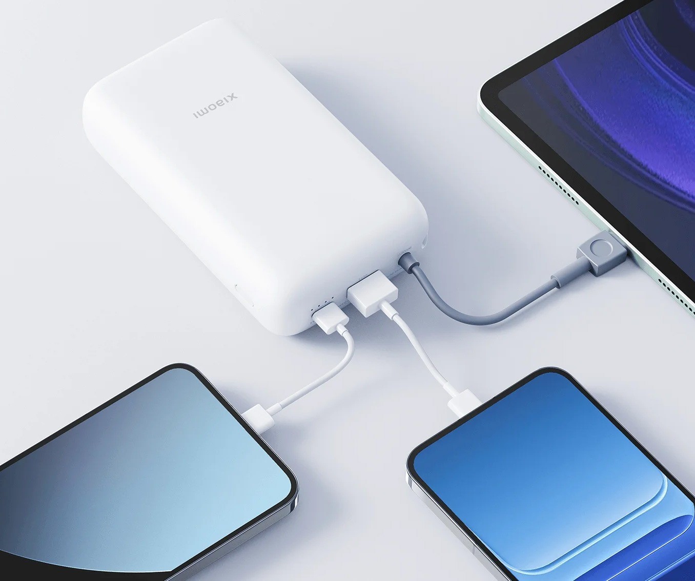 Павербанк Xiaomi Integrated Cable 20000mAh 22.5W Light Gray недорого