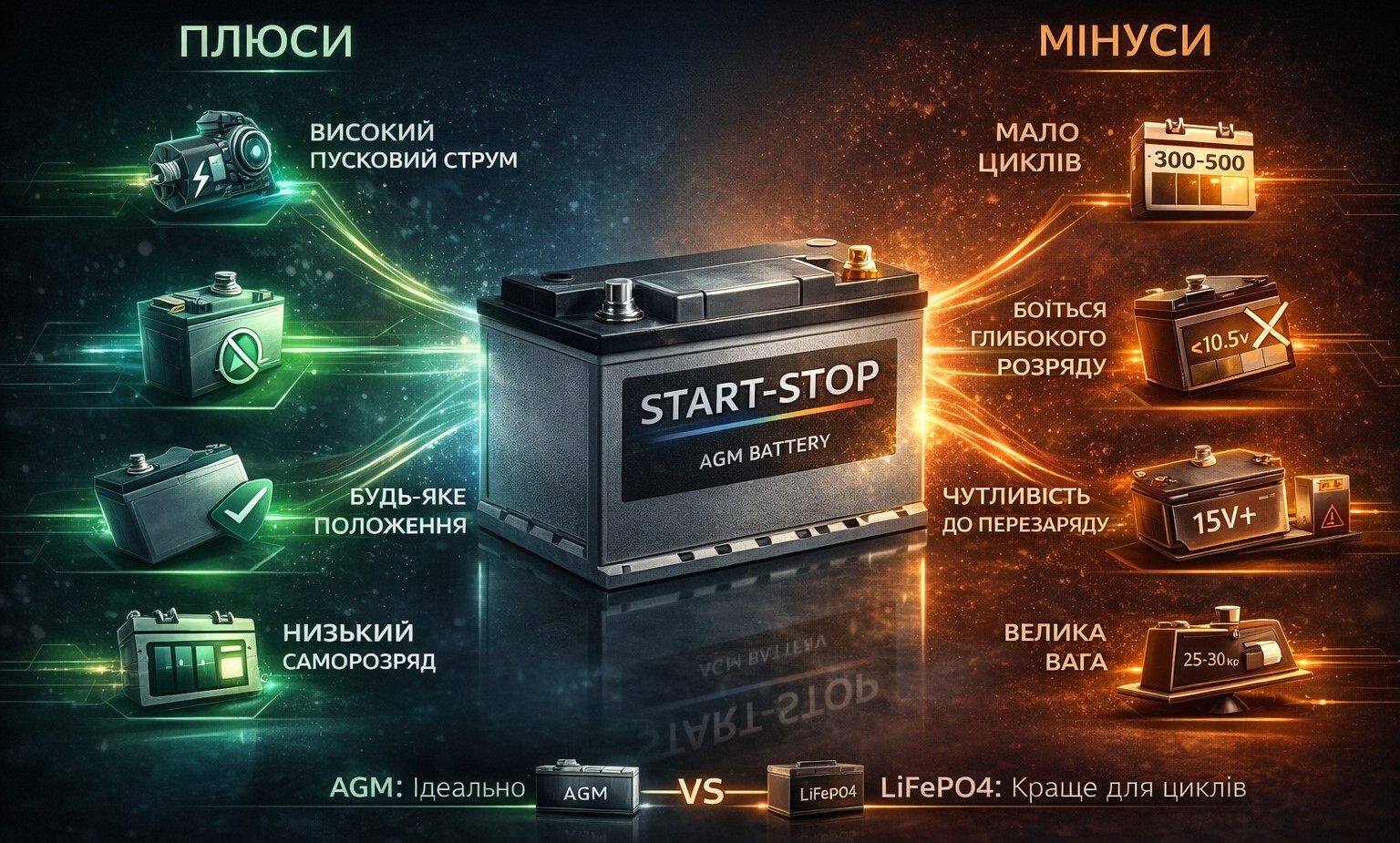 Преимущества agm аккумуляторов