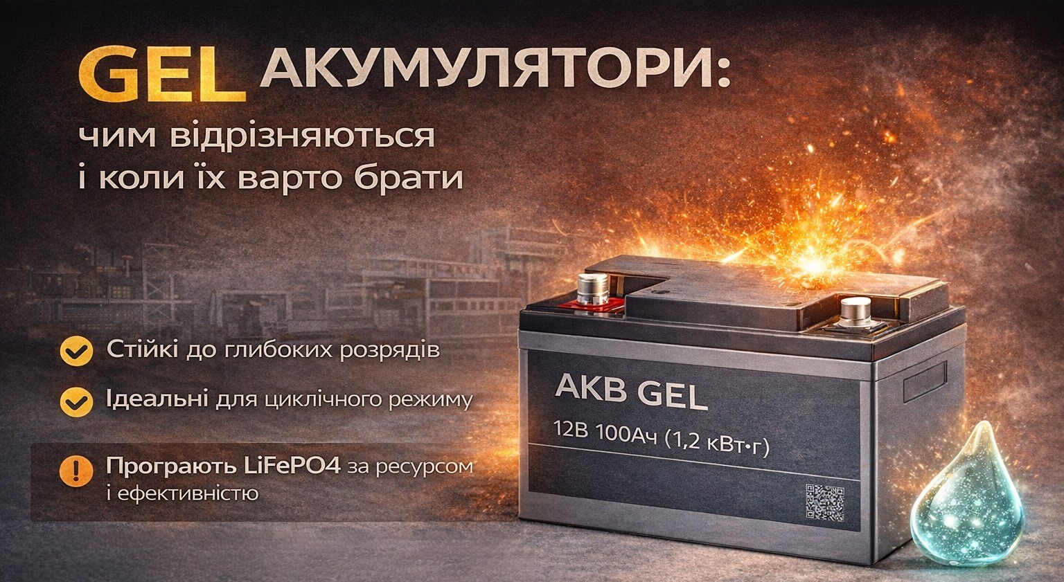 Що таке GEL акумулятор і як він влаштований Особливості GEL акумуляторів