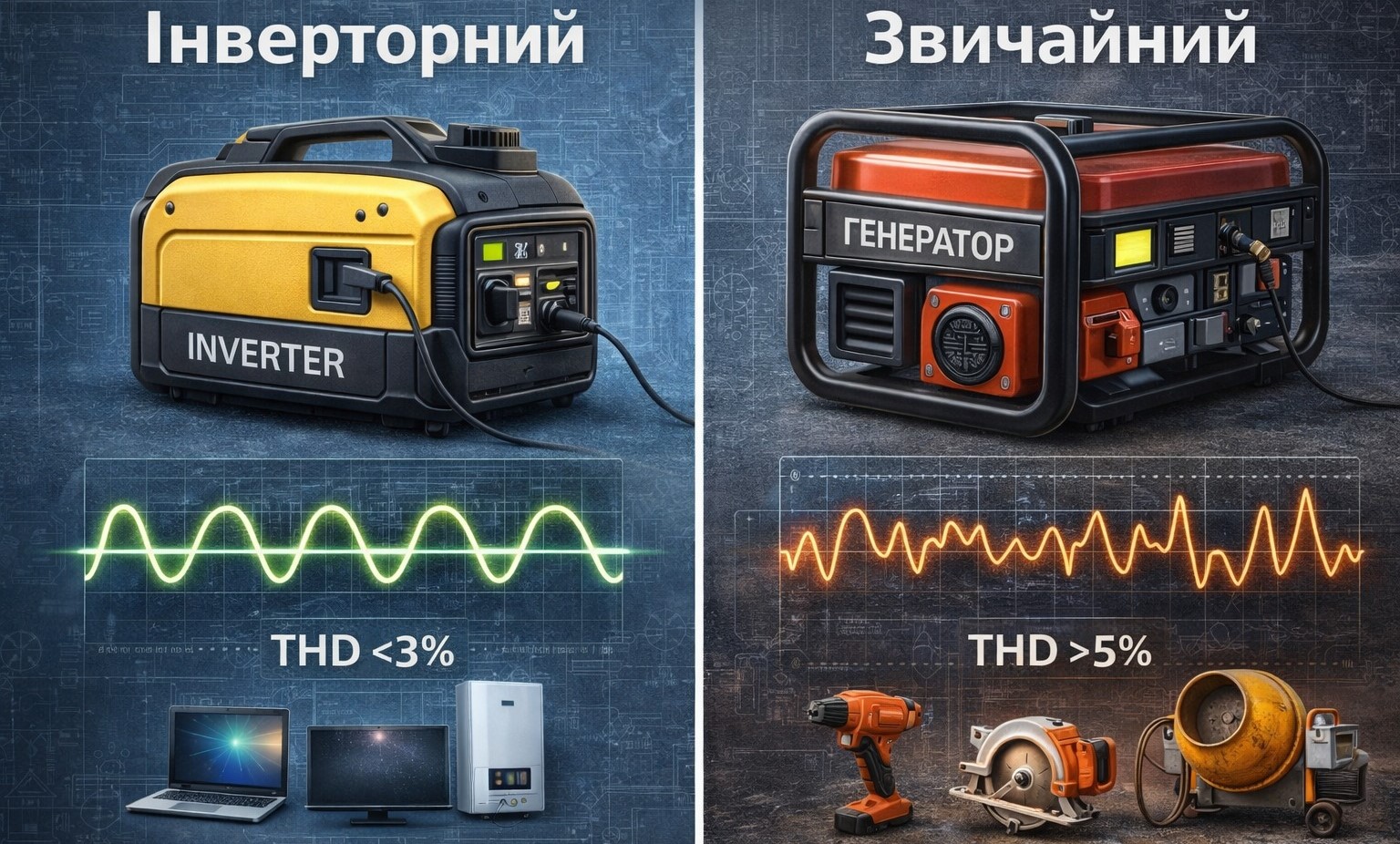 На что обратить внимание при выборе генератора?