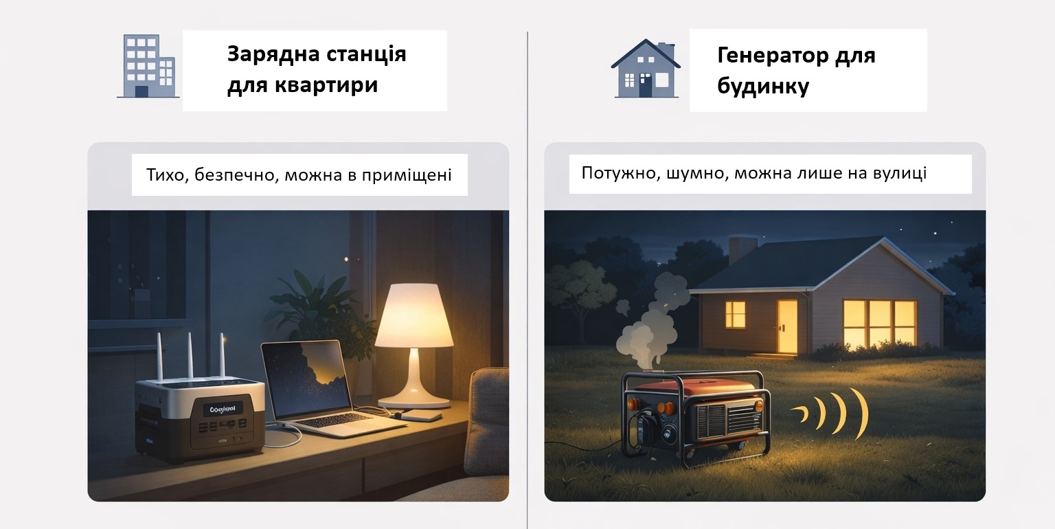 Що вибрати: практичні сценарії генератора та зарядної станції