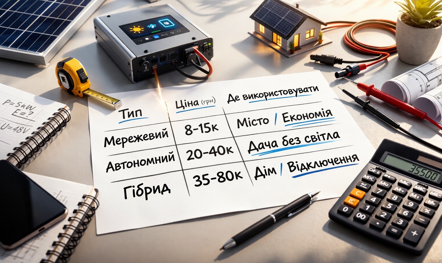 Критерии выбора инвертора