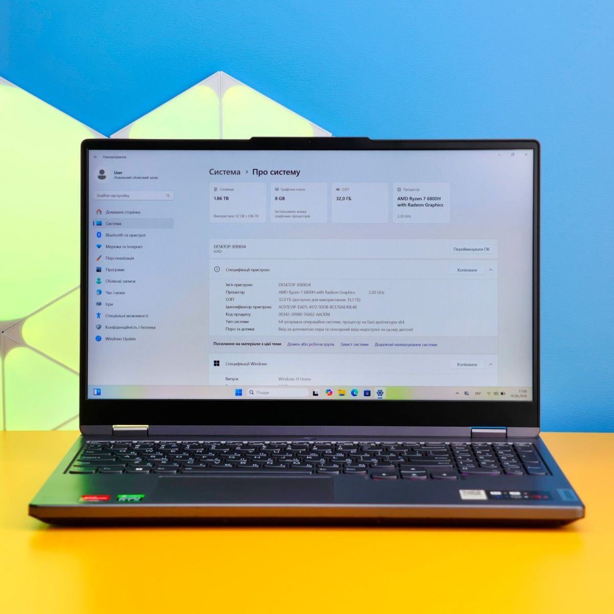 Ноутбук Lenovo Legion 5 15ARH7H Б/У недорого