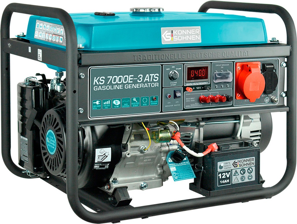 Генератор бензиновый Konner&Sohnen KS 7000E-3 ATS 5/5.5 кВт недорого
