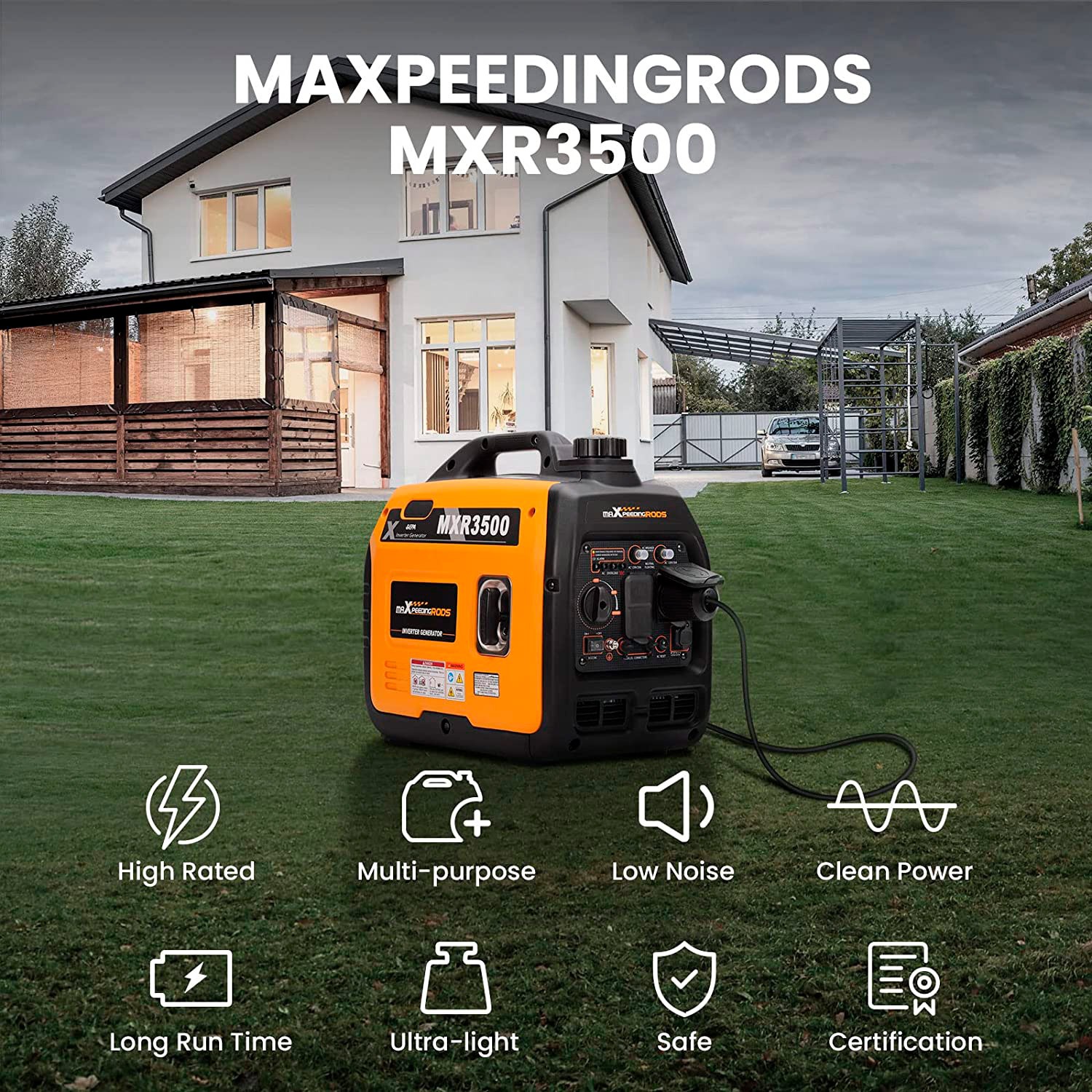 Генератор бензиновий MaXpeedingRODS MXR3500 3/3.3 кВт недорого