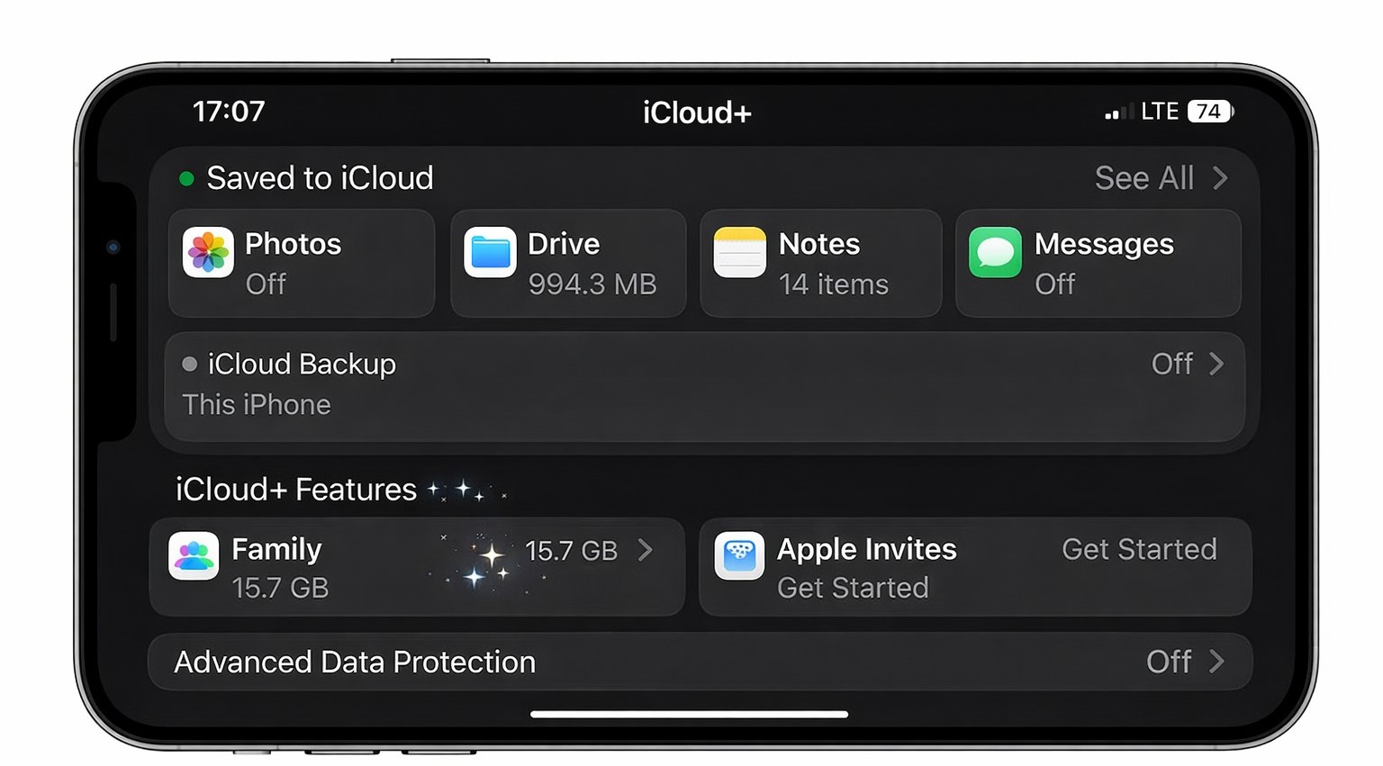 Что включить в iCloud