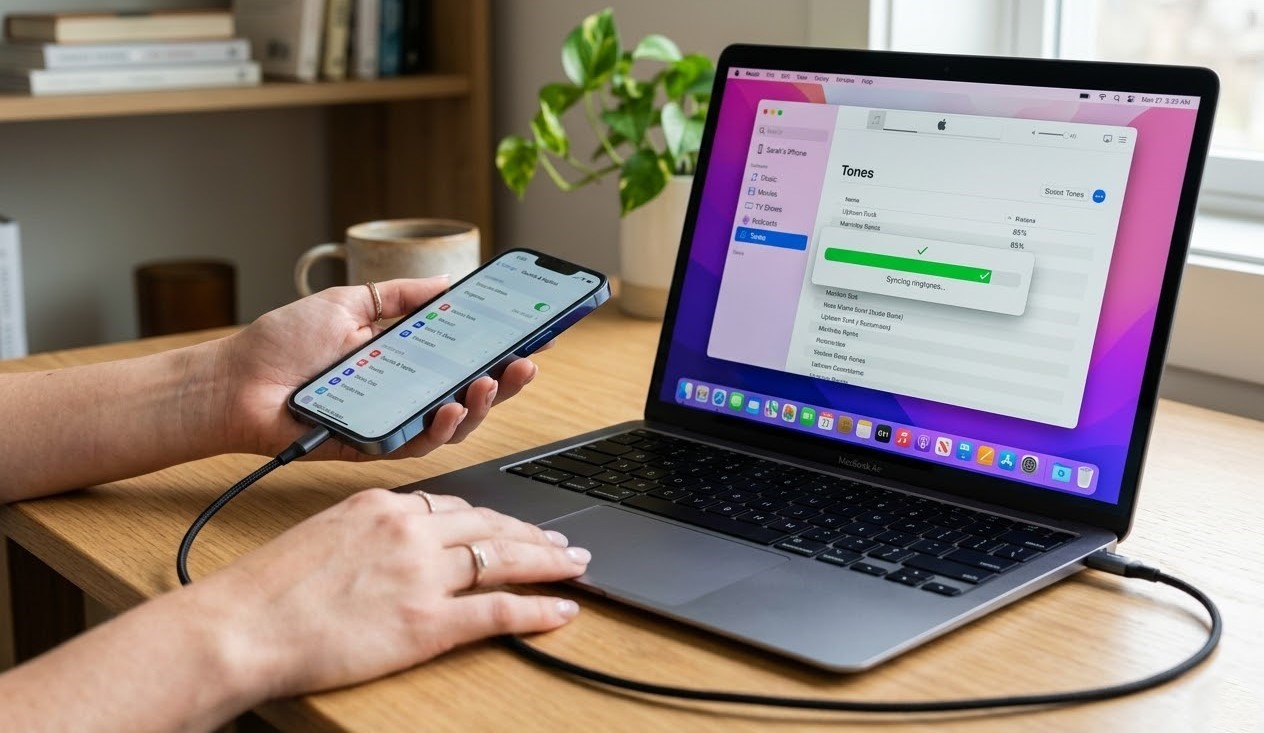 Алгоритм добавления рингтона через iTunes 
