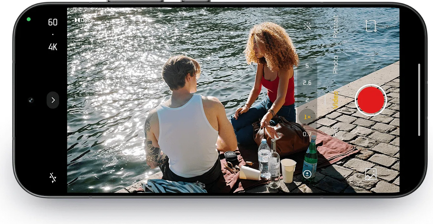 Запись 4K с частотой 120 кадров в секунду в Dolby Vision доступна для всех фокусных расстояний