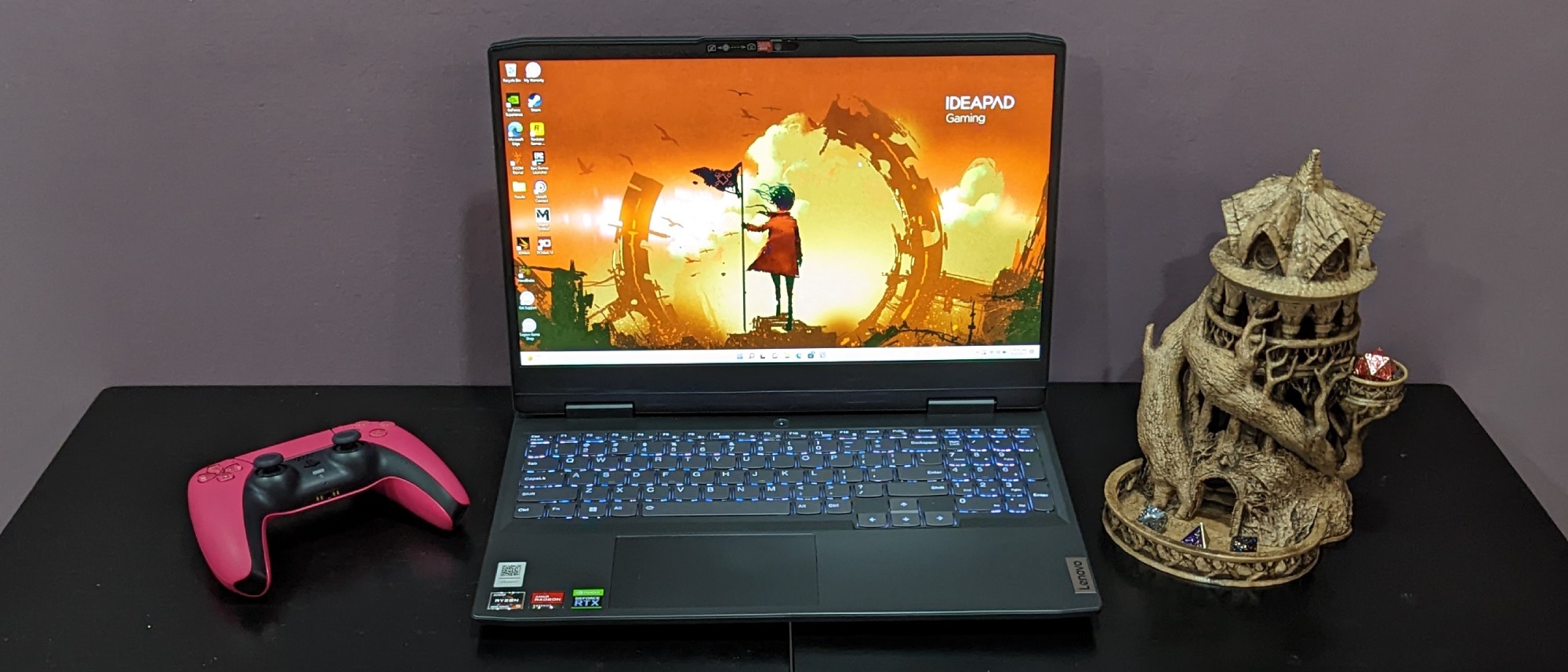 Работа Lenovo IdeaPad Gaming без подзарядки Лаконичный дизайн Lenovo IdeaPad Gaming