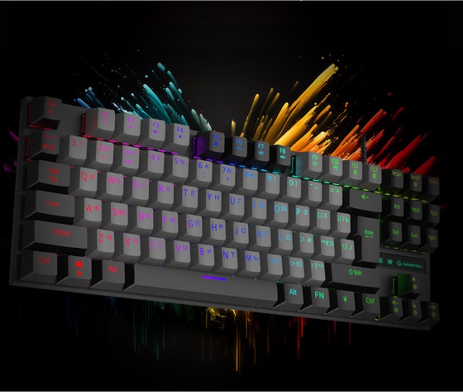 Подсветка клавиш в стиле Rainbow LED