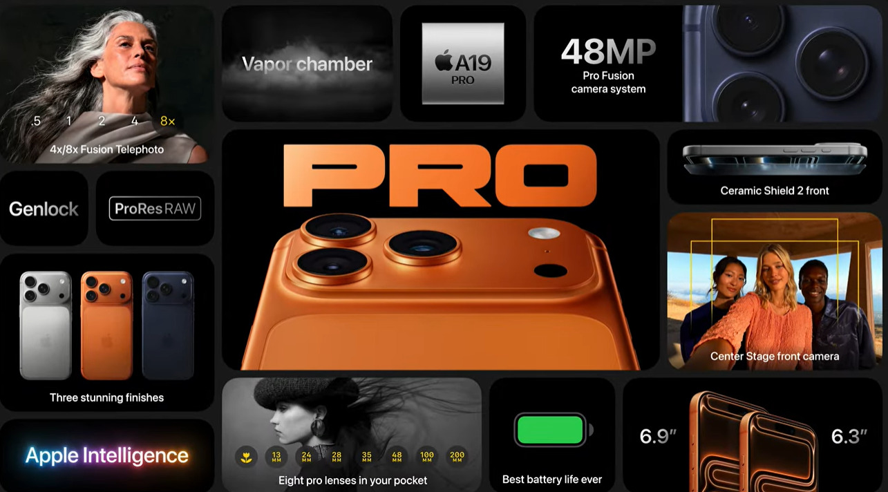 Новые фишки iPhone 17 Pro и 17 Pro Max