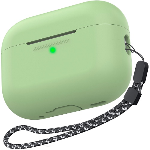 Чехол AhaStyle Colorful Silicone Case для AirPods Pro 2 Avocado Green (CP-187-2-C-AG)
