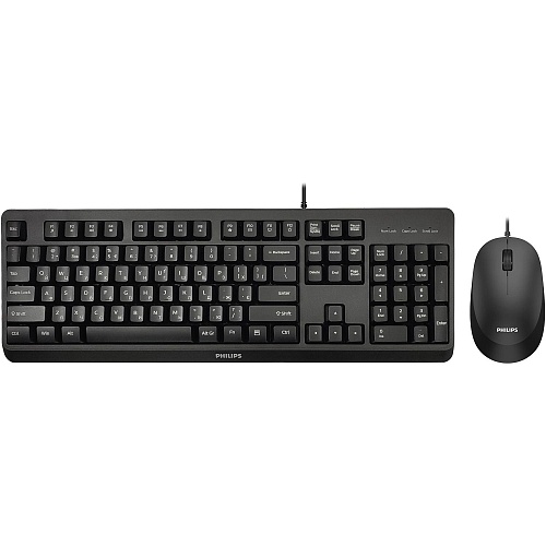 Комплект (клавиатура + мышь) Philips SPT6207BL/00 Black