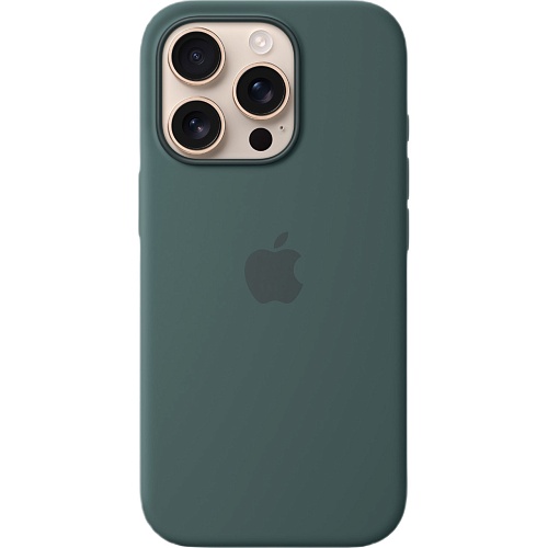 Чехол Silicone Case with MagSafe для Apple iPhone 16 Pro Lake Green AAA