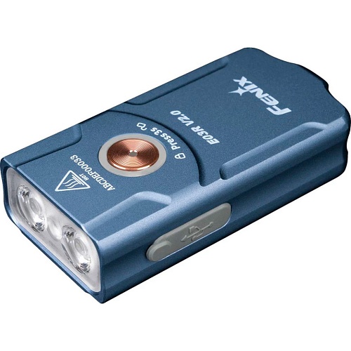 Фонарик Fenix E03R V2.0 Blue (E03RV20BL) 