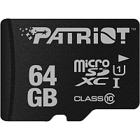 Карта памяти Patriot LX microSDHC 64GB UHS-I Class 10 (PSF64GMDC10)