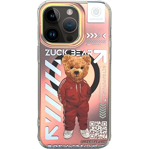 Чехол Zuck Bear New York Never Sleeps MagSafe Case для Apple iPhone 15 Pro Max Brooklyn Baller