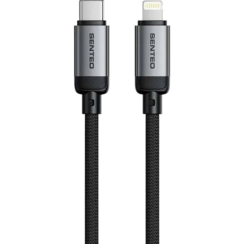 Кабель Senteo SM-06 Nano Braided USB-C to Lightning 30W 1m Black - придбати в Дніпрі, Україні: ціна, характеристики | інтернет-магазин TOUCH