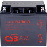 Аккумулятор CSB AGM 12V (12V/40Ah/480Wh) (GP12400)