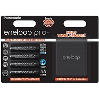 Аккумулятор PANASONIC Eneloop Pro AA 2500mAh + Case 4шт (BK-3HCDEC/4BE)