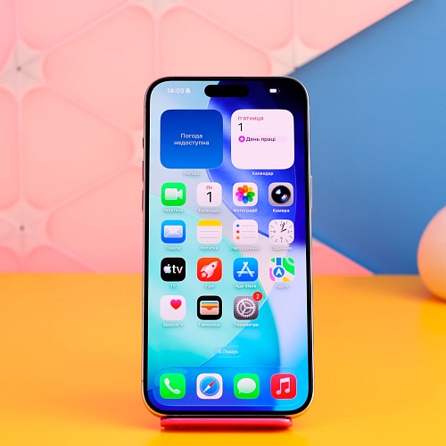 Смартфон Apple iPhone 15 Pro Max 256GB eSIM White Titanium (MU673) Б/У