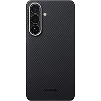 Чехол Pitaka Edge Aaron Button Twill 600D для Samsung Galaxy S26 Black/Grey (KS2601)