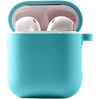 Чехол Silicone Case + Carabine для Apple AirPods Marine Green