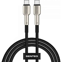 Кабель Senteo SM-03 Iron Series USB-C to USB-C 100W 1m Black - придбати в Дніпрі, Україні: ціна, характеристики | інтернет-магазин TOUCH