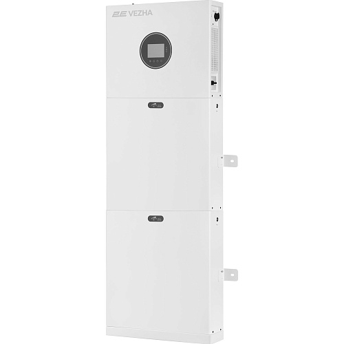 Гибридный солнечный инвертор 2E PowerWall Vezha + 2 х АКБ LiFePO4 51.2V/100Ah/5120Wh (10240Wh)  (2E-ESS-PWV5-10)