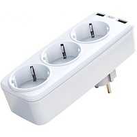 Сетевой фильтр XO WL08 Smart Wall Plug Conversion Socket + 2 USB 2.4A White
