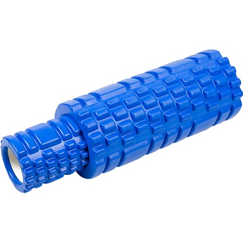 Массажный ролик EasyFit Grid Roller Double 33cm Blue (EF-7737s-3)