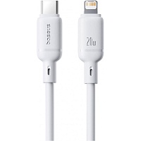 Кабель Baseus Silky Series USB-C to Lightning 20W 1m White (P10377700213-00) - придбати в Дніпрі, Україні: ціна, характеристики | інтернет-магазин TOUCH