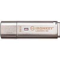 USB флеш-накопитель Kingston IronKey Locker Plus 50 32GB USB-A 3.2 Silver (IKLP50/32GB)