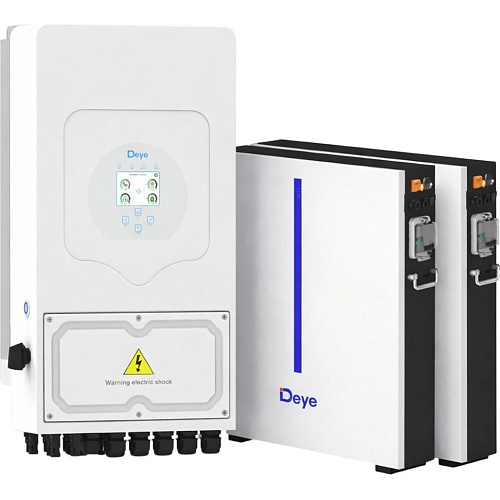 Система хранения энергии Deye SUN-8K-SG05LP3-EU-SM2 8kW + 2 АКБ RW-M6.1-B 12.2 kWh (51.2V/120Ah/6144Wh)