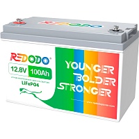 Аккумулятор Redodo LiFePO4 12V (12.8V/100Ah/1280Wh) (R12V100-HEAT-HE-4-A100)