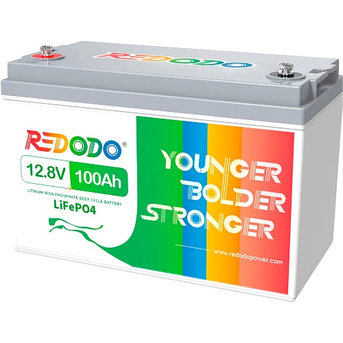 Аккумулятор Redodo LiFePO4 12V (12.8V/100Ah/1280Wh) (R12V100-HEAT-HE-4-A100)