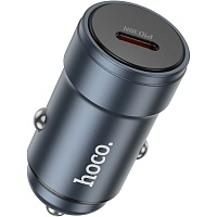 Автомобильное зарядное устройство Hoco Z57 Glorious 30W Metal Grey (6942007633048)