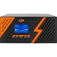 Источник бесперебойного питания (ИБП) LogicPower LPM-PSW-1500VA 1050W Black (22754)