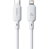 Кабель Baseus Silky Series USB-C to Lightning 20W 2m White (P10377700213-01) - придбати в Дніпрі, Україні: ціна, характеристики | інтернет-магазин TOUCH