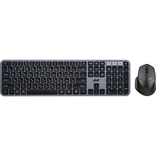 Комплект (клавиатура + мышь) 2E MK440 Grey/Black (2E-MK440WBGR_UA)
