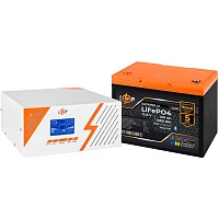 Источник бесперебойного питания (ИБП) LogicPower LPM-PSW-1500VA + АКБ LiFePO4 1280Wh Smart BT (36812)