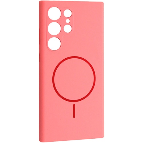 Чехол DK Luxury Silicone Case with MagSafe для Samsung Galaxy S24 Ultra Rose Pink