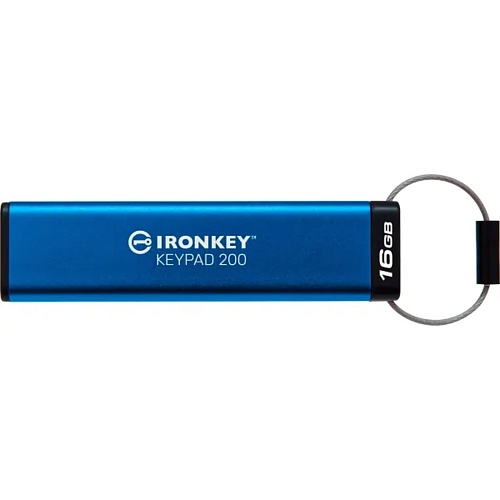 USB флеш-накопитель Kingston IronKey Keypad 200 16GB USB-A 3.2 Gen 1 Blue (IKKP200/16GB)
