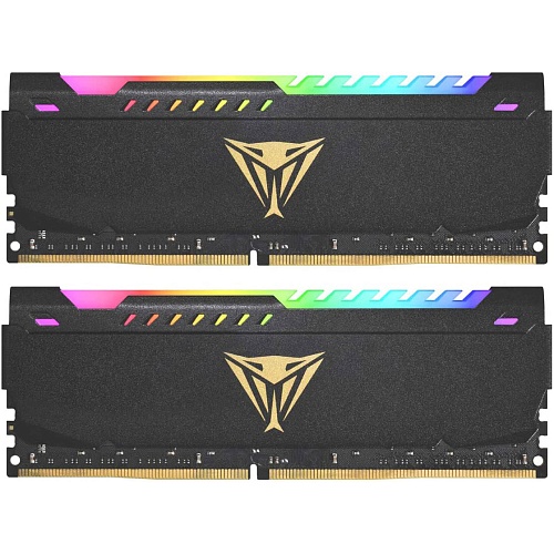 Модуль памяти DDR4 Patriot Viper Steel RGB 2x32GB 3200MHz Black (PVSR464G320C8K)